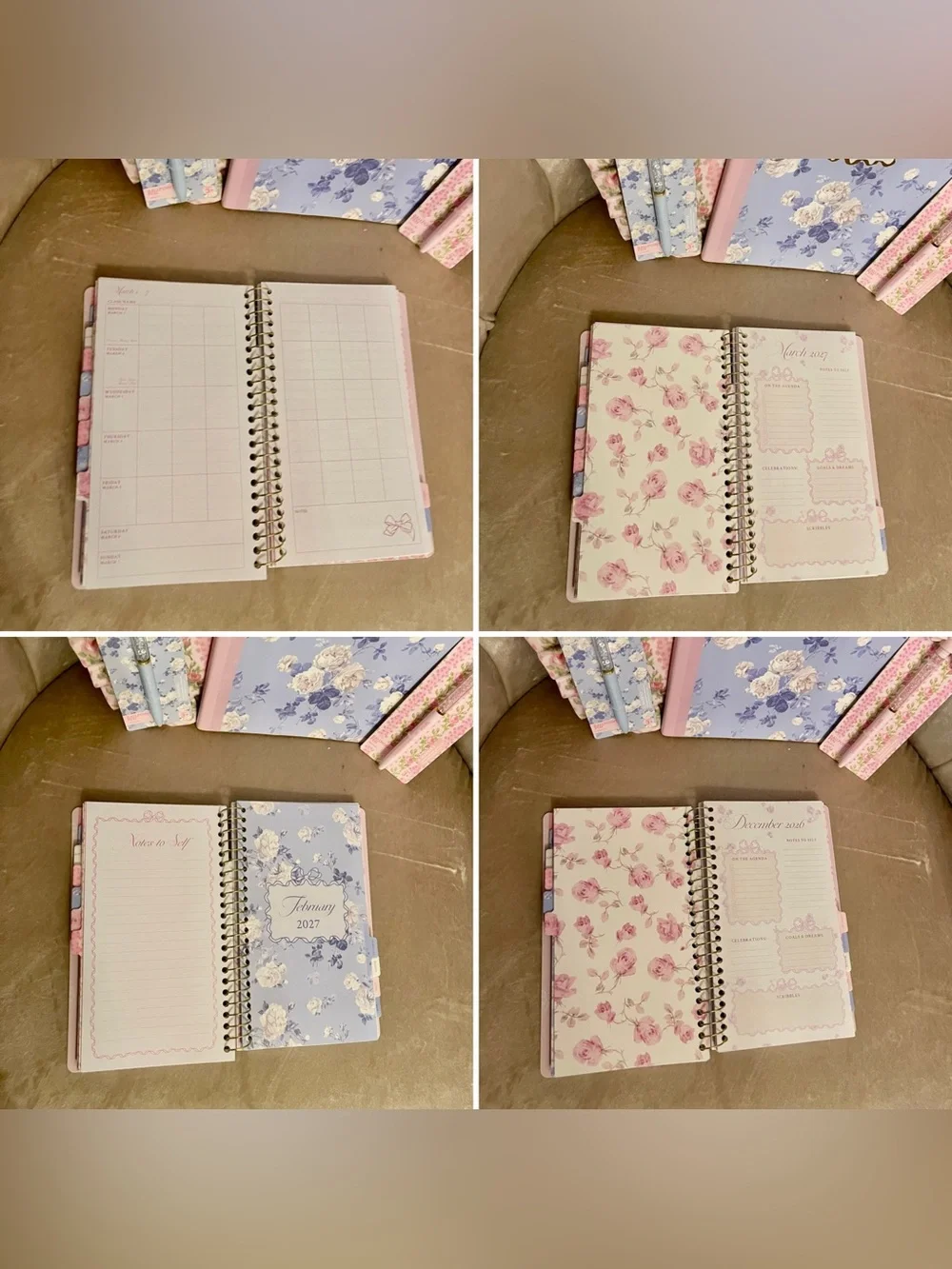 Bundle Loveshackfancy x Target Planner, case, composition & Pen